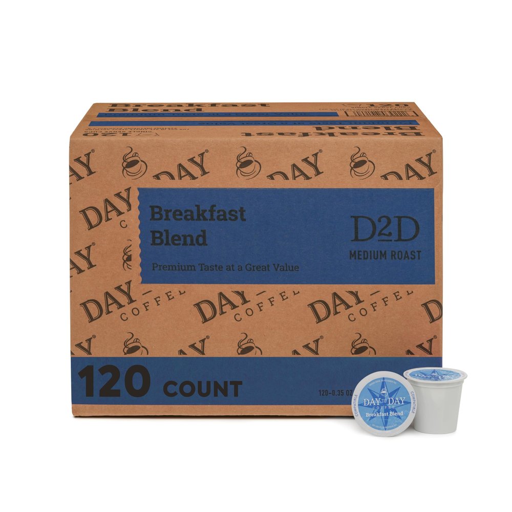 Day to Day 120-Count Breakfast Blend Medium Roast Coffee Pods for K-Cup Keurig Brewers