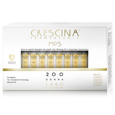 LABO CRESCINA TRANSDERMIC MPS RI-CRESCITA 200 for Women, 40 Vials