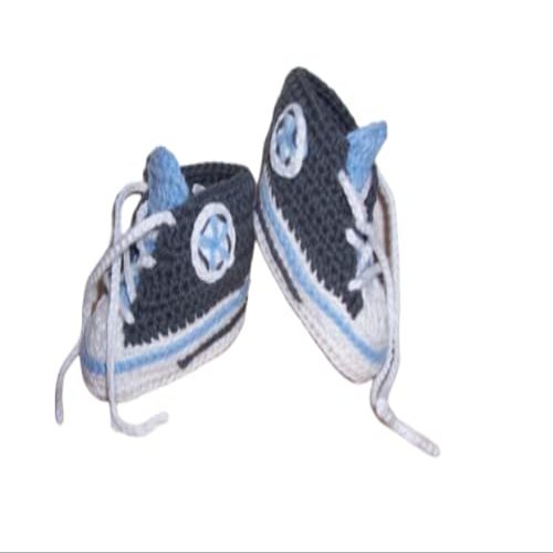 Baby Sneakers, Crocheted/Knitted, Size 14/15