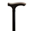Spring-Loaded Cane, Aluminum, Adjustable, Foldable, Gray view 1