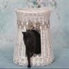 e-wicker24 Oval Cream Cat House view 2