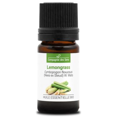 ORGANIC LEMONGRASS ESSENTIAL OIL – 5 mL – Premium Quality, 100% Pure, Natural, Full-Spectrum