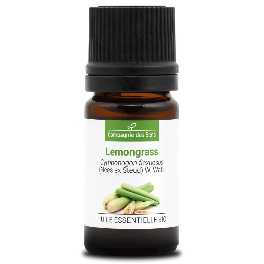 ORGANIC LEMONGRASS ESSENTIAL OIL – 5 mL – Premium Quality, 100% Pure, Natural, Full-Spectrum