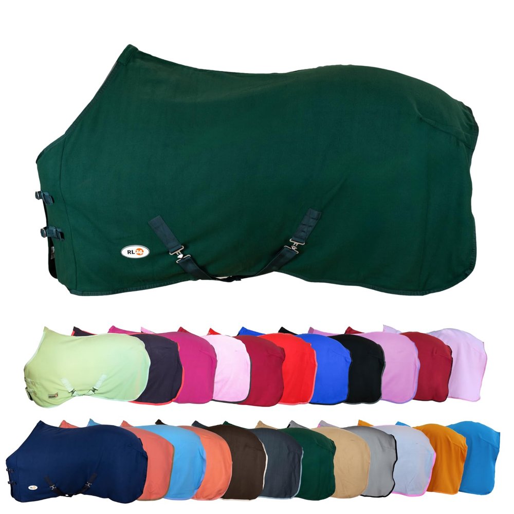 RL24 Basicline Cooler Blanket with Cross Surcingles, Dark Green, 165 cm