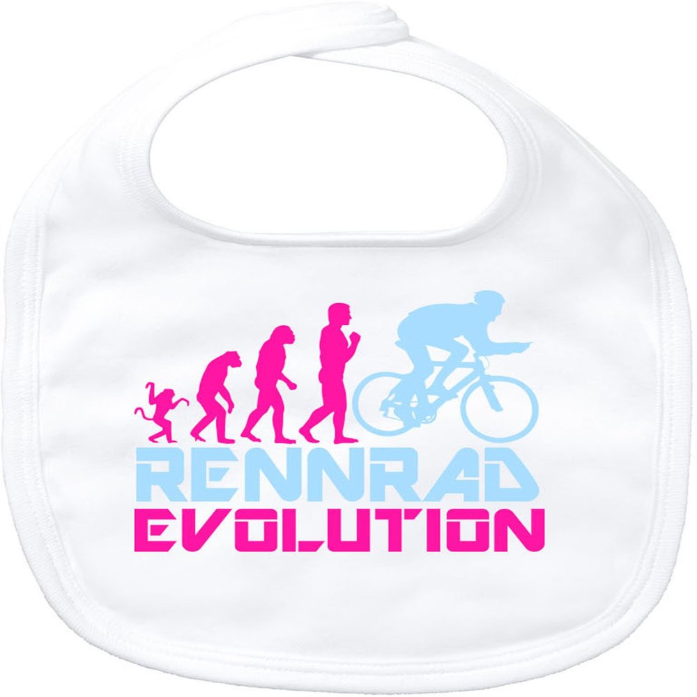 EZYshirt Road Bike Evolution Baby Bandana Bib