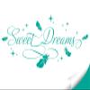 Wandora “Sweet Dreams” Wall Decal, Turquoise, 205 x 93 cm (W x H), Stars and Feathers, Bedroom or Nursery Wall Sticker, W1483 view 2