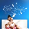 Wandora “Sweet Dreams” Wall Decal, Turquoise, 205 x 93 cm (W x H), Stars and Feathers, Bedroom or Nursery Wall Sticker, W1483 view 3