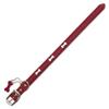 Arquivet Dog Collar, Leather, Red Bones, 1.5 x 35 cm view 1