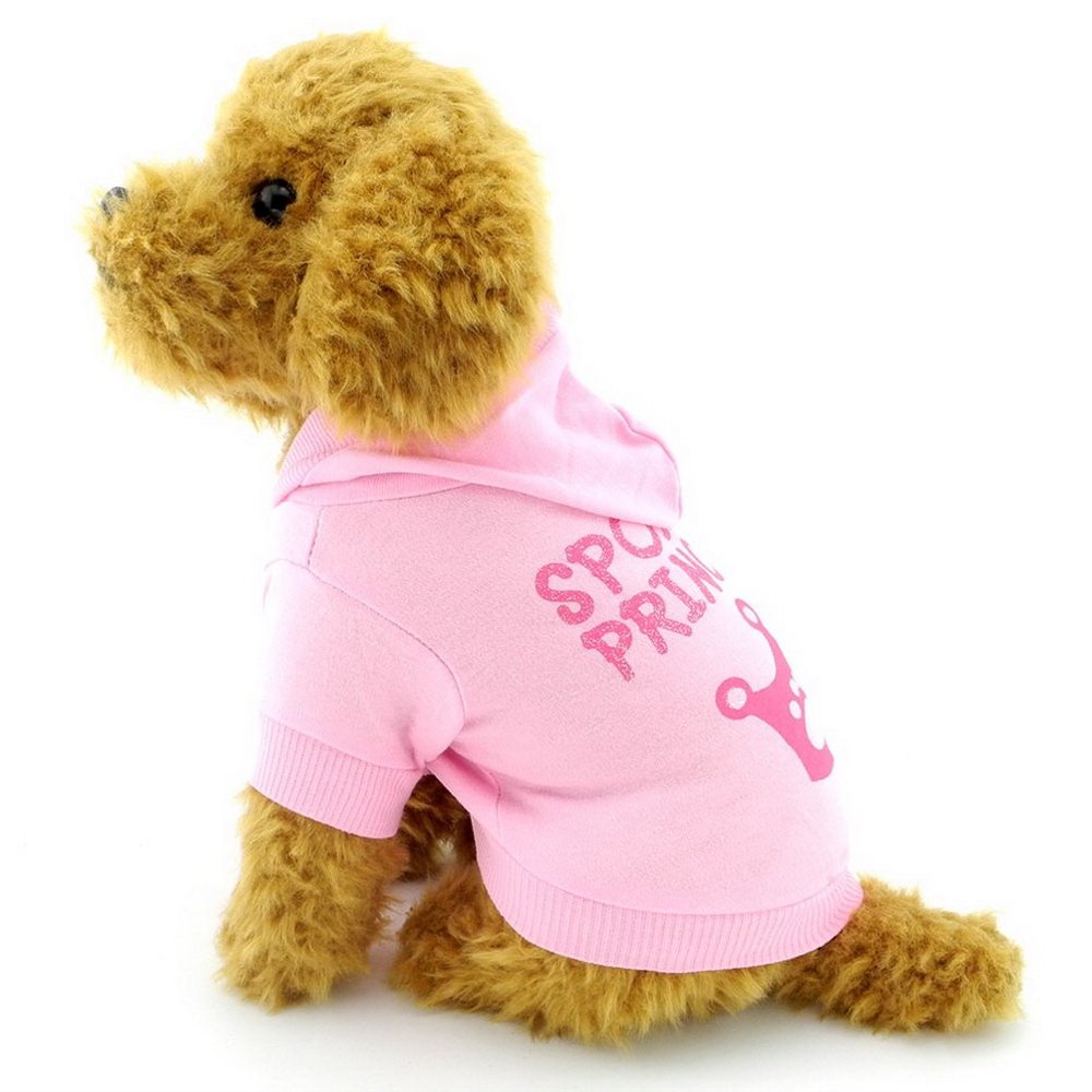 ZUNEA Summer Crown Pattern Hoodie for Small Dogs
