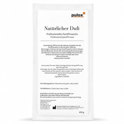 Pulox Paraffin Wax 450 g for Paraffin Baths & Wax Warmers, Neutral