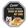 Cesar Classic Terrine Adult Trays, 14 x 150 g, Poultry & Beef view 1