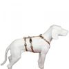 The Original NoExit Dog Harness – 100% Escape-Proof, Beige with Brown Paws, 35–50 cm Girth, 15 mm Width view 1