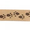 The Original NoExit Dog Harness – 100% Escape-Proof, Beige with Brown Paws, 35–50 cm Girth, 15 mm Width view 2