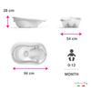 OK Baby N38084440X Onda Evolution Baby Bath, Green view 3