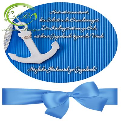 "Jugendweihe" 2 Cake Toppers, Birthday Cake Decoration, Edible Wafer Paper