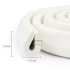 Vicloon Corner Guard, 2 x 2 m U-Shaped Self-Adhesive Foam Edge Protector, Beige view 2