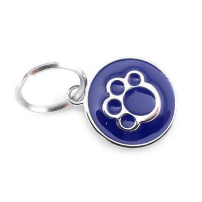smalllee _ Lucky _ store Pet Cat ID Tag, Dog Name Tag, Bone Paw Pattern Stainless Steel Tag, 13 Options (No Engraving)