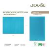 Sovie HORECA Airlaid Cutlery Napkins 40 x 40 cm, Premium Disposable Napkins, 100 Count, Aqua Blue view 2