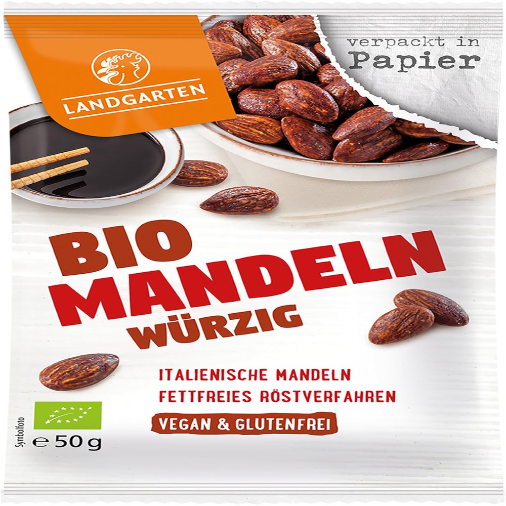 Organic Spicy Almonds 6 x 50 g