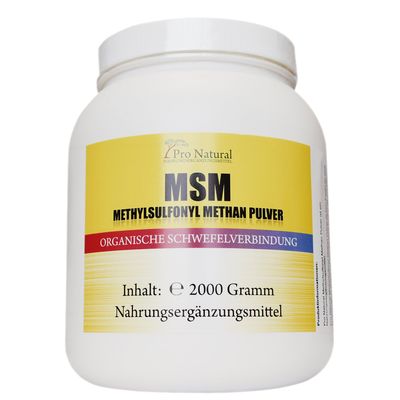 MSM Powder | 2 kg | 99.92% Pure Organic Sulfur | UV-Protected Stand-Up Pouch | Vegan