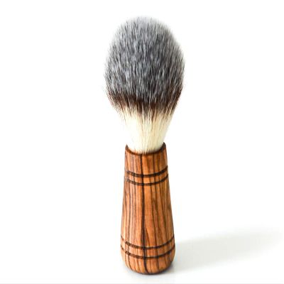 D.O.M. Synthetic-Hair Shaving Brush (Vegan) with Olive Wood Handle, Sir George