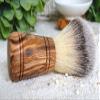 D.O.M. Synthetic-Hair Shaving Brush (Vegan) with Olive Wood Handle, Sir George view 2