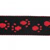 The Original NoExit Dog Harness – 100% Escape-Proof, Black with Red Paw Prints, 35–50 cm view 2