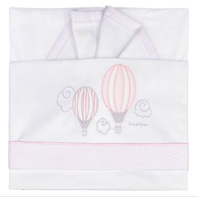 Andy & Helen 2/400D01MAXI_R Maxi Next to Me Crib Sheet Set, 3-Piece, Pink