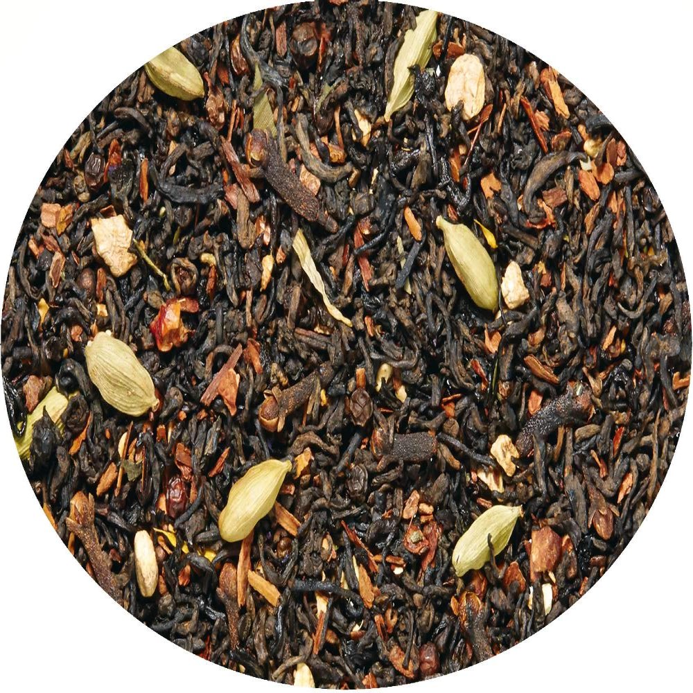 Eder Gewürze Pu-Erh Black Tea Chai with Cinnamon-Cardamom Flavor, Flavored, 250 g