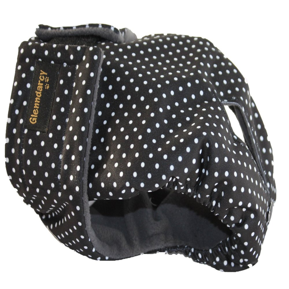 Glenndarcy Dog Diapers for Female Dogs in Heat, Pink Polka Dot