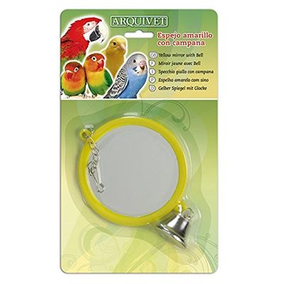 Arquivet Yellow Mirror with Bell 12 x 8 x 2 cm