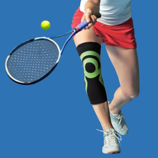 ORIONE Elastic Knee Support POWER BAND TAPING Art. 488 - Gray, Extra Extra Large, 51–57 cm