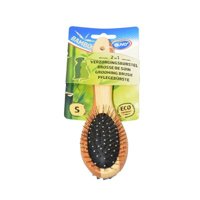Duvo+ 158008 Bamboo 2-in-1 Grooming Brush, S