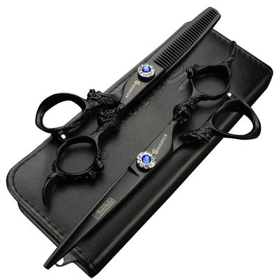 6-Inch Hairdressing Scissors for Hair Cutting, Stable Hand Feel (GE-5.5C-KHSL-tz)