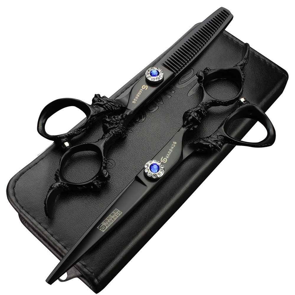 6-Inch Hairdressing Scissors for Hair Cutting, Stable Hand Feel (GE-5.5C-KHSL-tz)