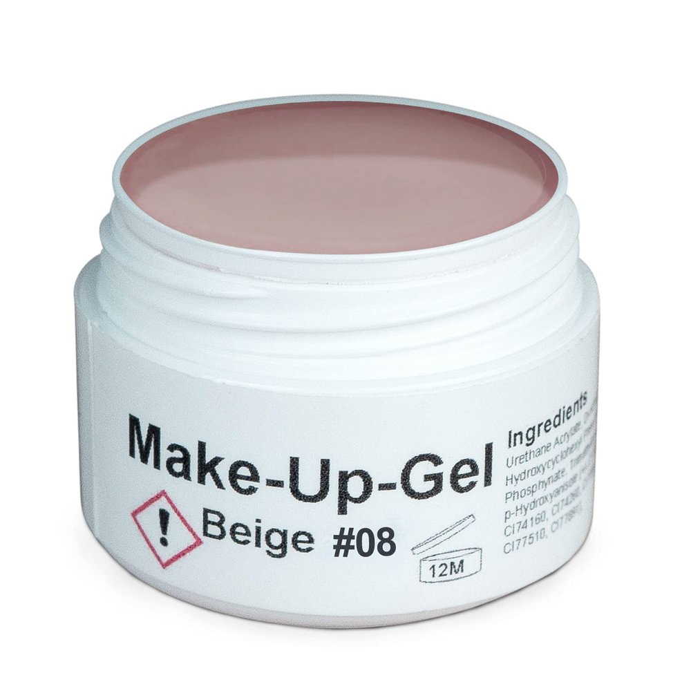 GS-Nails UV Camouflage Cover Gel for Nail Art & Design, 30 ml, Beige #08