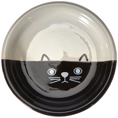Nobby Cat Ceramic Milk Bowl FACE, 14 x 2 cm
