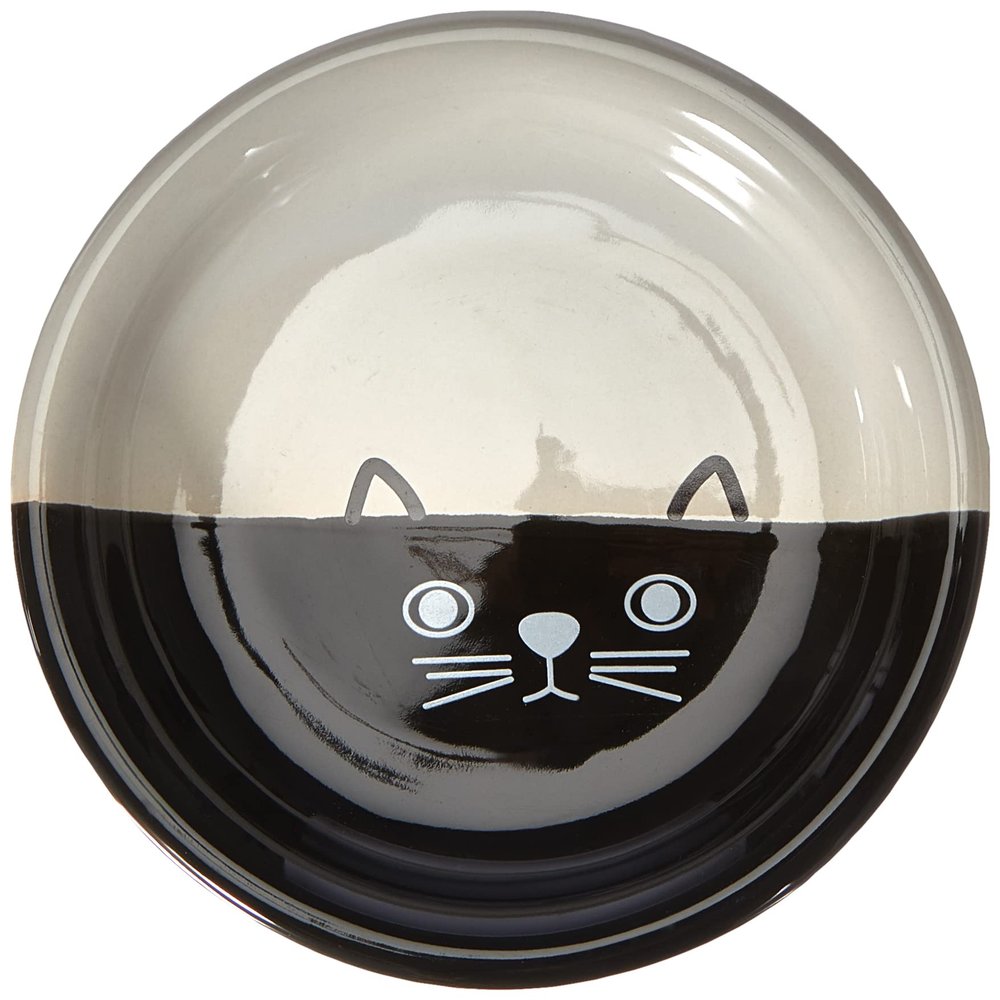 Nobby Cat Ceramic Milk Bowl FACE, 14 x 2 cm