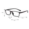 Fullwosing Stylish TR90 Myopia Glasses -0.50 to -6.00 for Men and Women (-3.75) — Not Reading Glasses view 3