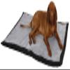 Kerbl Pet Trip Dog Mat 140 x 100 x 4 cm, Gray/Black view 2