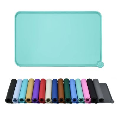 Reopet Silicone Pet Feeding Mats with Raised Edges – Waterproof Dog & Cat Mats – Choose Sizes