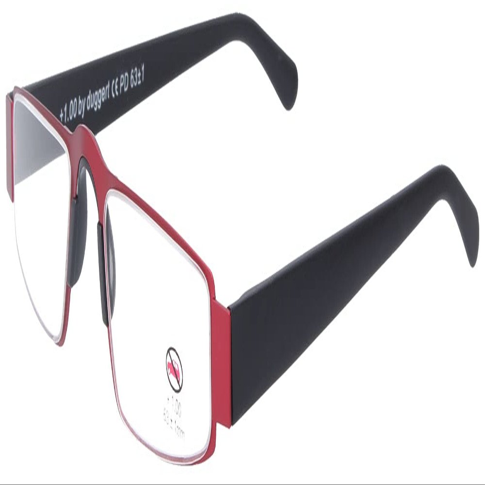 I-MAG Reading Glasses, Red, +3.00 D