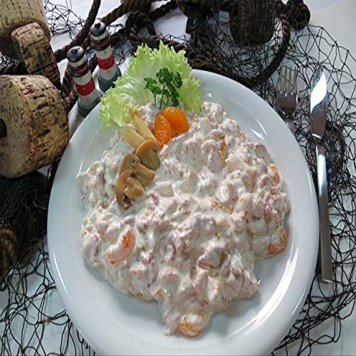 GreetFish Shrimp Salad with Mandarin, Asparagus & Mushrooms, 250 g