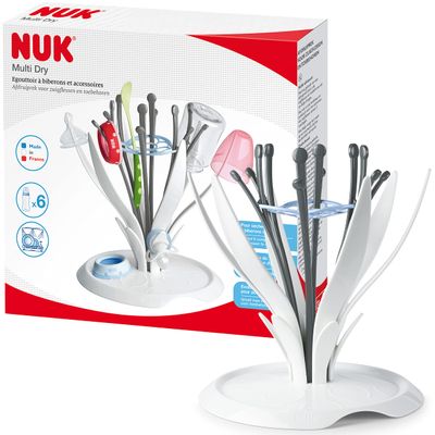 NUK Baby Bottle Drying Rack, Holds Up to 6 Bottles