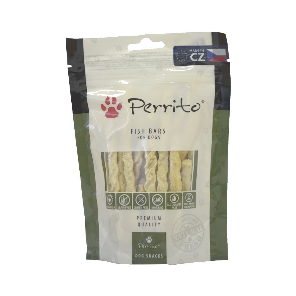 Perrito Dog Treats Fish Bars, 10-Pack (10 x 100 g)