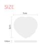 DIYthinker Chinese Character Hu Heart Compact Makeup Pocket Mirror, Portable Cute Small Hand Mirror Gift, Multicolor view 3