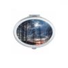 DIYthinker Mountain Crystal Lake Nature Landscape Oval Compact Makeup Pocket Mirror, Portable Small Hand Mirror Gift, Multicolor view 1