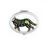 DIYthinker Bone Heart Black Cat Halloween Oval Compact Makeup Pocket Mirror view 1
