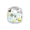DIYthinker Deer Flower-Blue Square Compact Makeup Pocket Mirror view 1