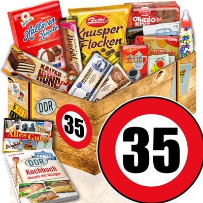 Ostalgia Gift DDR Sweets Box – East German Package L for a 35th Birthday